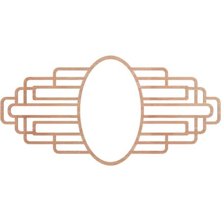 Ekena Millwork Elizabeth Wood Fretwork Prcd Ceiling Medallion, Cherry, 32"W x 16"H x 8 3/4"IW x 15 1/8"IH x 1/4"T CMWP32X16X0250EBCH
